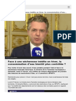 Face À Une Sécheresse Inédite en Hiver, La Consommation D'eau Bientôt Plus Contrôlée ?