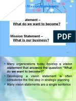 Business Vision and Mission