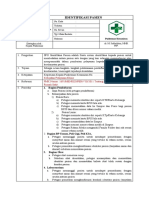 SOP Identifikasi Pasien