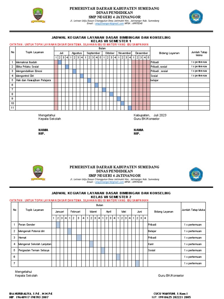 B Program Semester Pdf