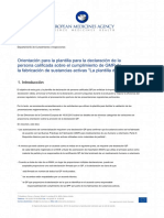 Guidance Template Qualified Persons Declaration Concerning Good Manufacturing Practice GMP en