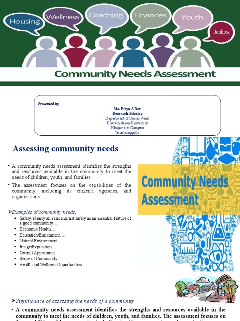 CH 2nd Module Assessing Community Needs | PDF | Needs Assessment ...
