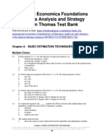 Managerial Economics Foundations of Business Analysis and Strategy 11th Edition Thomas Test Bank 1
