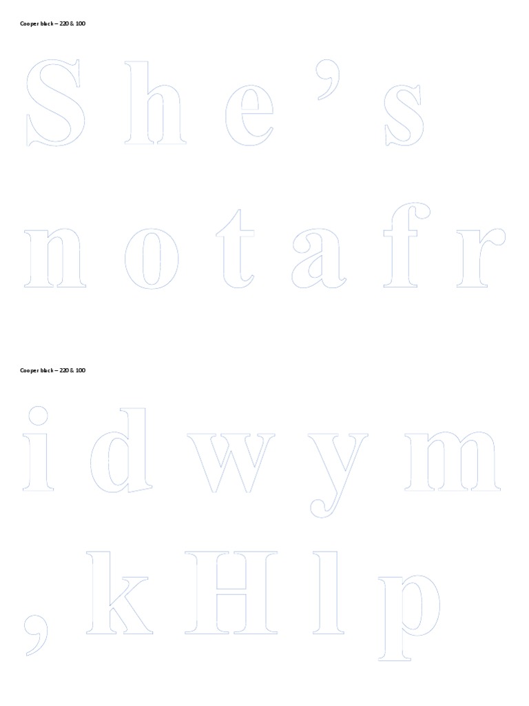 Template Font | PDF