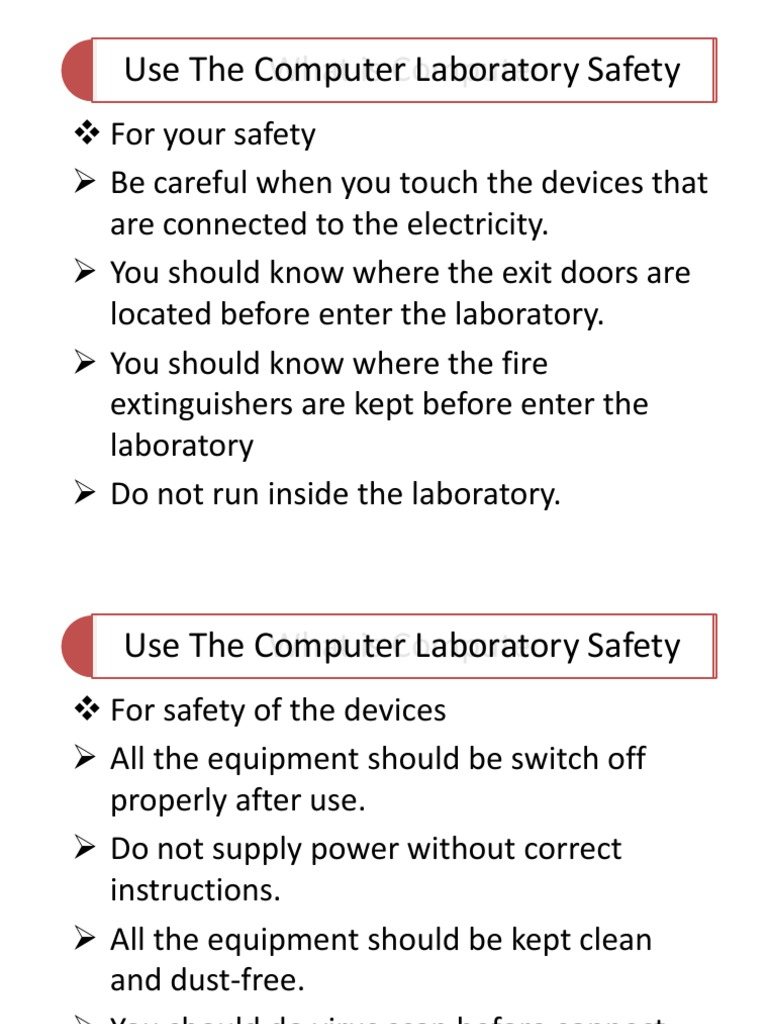Use The Computer Laboratory Note PDF