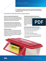 How To Get Rid of A Sharps Container Printable Version