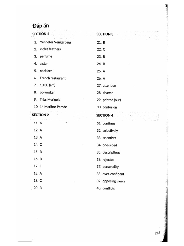 Key Listening Test 4 PDF