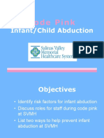 2020 Code Pink Child Infant Abduction Education