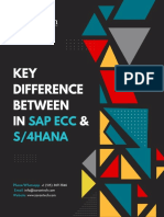 Key Difference Between in SAP ECC & S4HANA