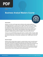 Business Analyst Master Brochure - Edureka