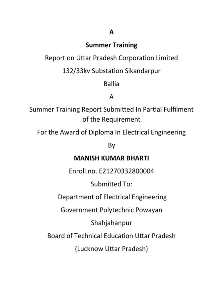 TRAINING REPORT EXAMPLE PDF visual data 7