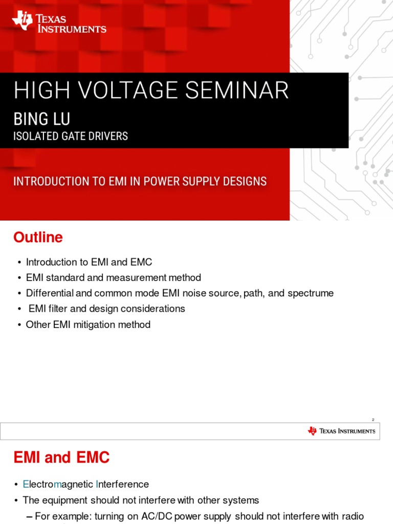 Introduction To EMI in Power Supply Designs PDF