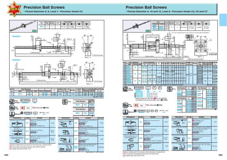 Precision Ball Screws Precision Ball Screws PDF