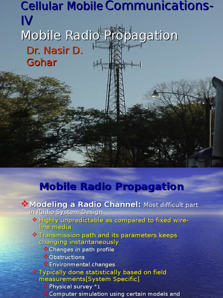 Mobile Radio Propagation Insights | PDF | Radio Propagation ...