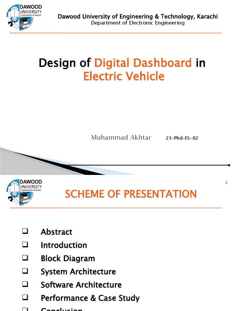 Digital Dashboard of Electric Vehicle | PDF | Computers