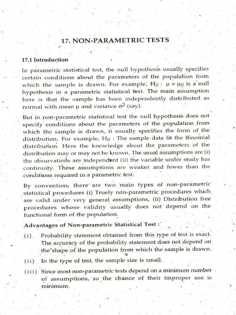 Non Parametric Test | PDF | Teaching Methods & Materials | Computers