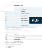 SAP Document Types