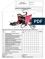 Checklist For Welding Machine