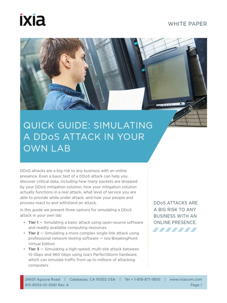 Simulating A DDoS Attack in Your Own Lab | PDF
