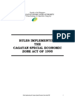 RA 7922 - Cagayan Special Economic Zone Act of 1995