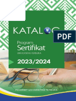 Katalog Program Sertifikat Universitas Terbuka 2023-2024