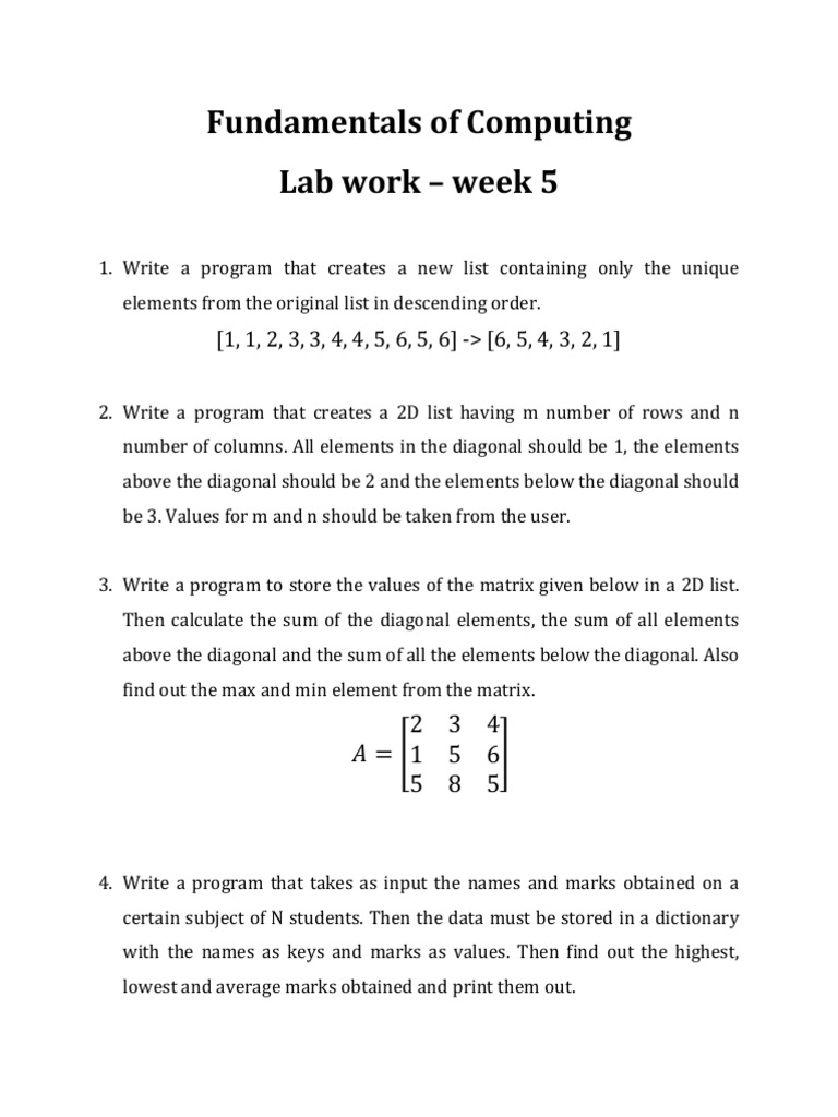 Week5Lab 82823 | PDF