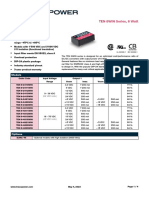 DC/DC Converter TEN 6WIN Series, 6 Watt: Models