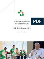 JMJ Lisbonne 2023 - Pape François