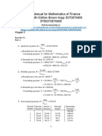 Mathematics of Finance Canadian 8th Edition Brown Solutions Manual 1