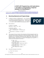 MATLAB Programming With Applications For Engineers 1st Edition Chapman Solutions Manual 1