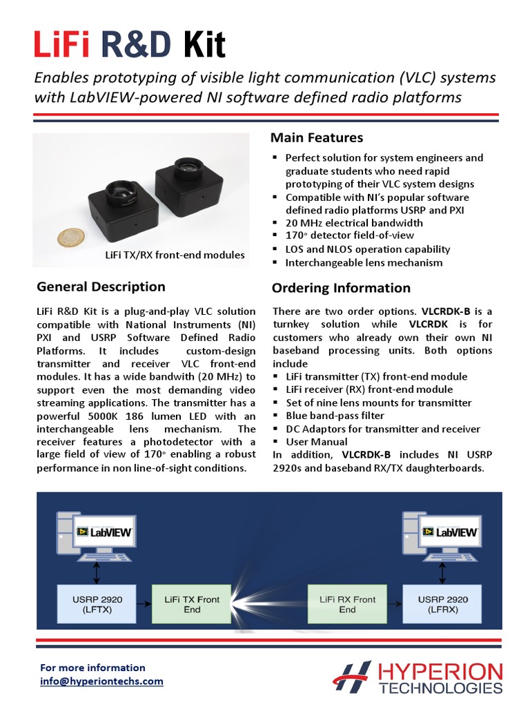 LiFi R&D Kit for VLC Prototyping | PDF