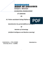 Six Weeks Industrial Training Report by Atul Kumar - 20230814 - 172719 - 0000