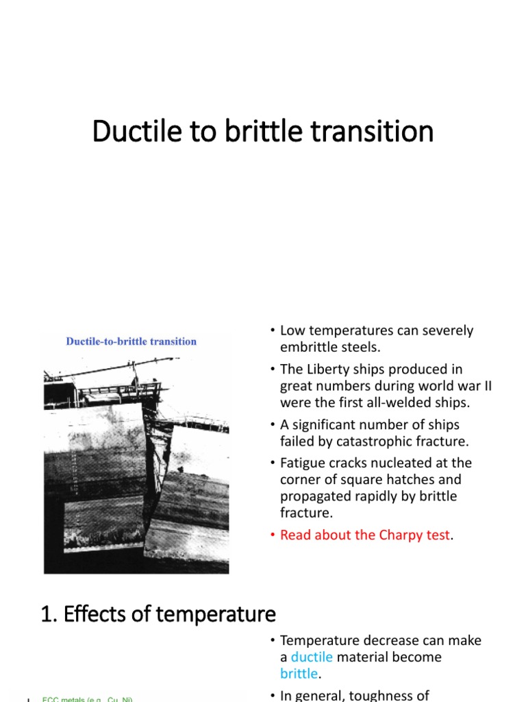 Ductile To Brittle Transition11 PDF