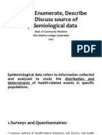 CM 7.3 Source of Epidemiological Data