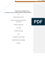 Implementation of The Curriculum and Assessment Policy Statements in Selected Primary Schools in Limpopo Province