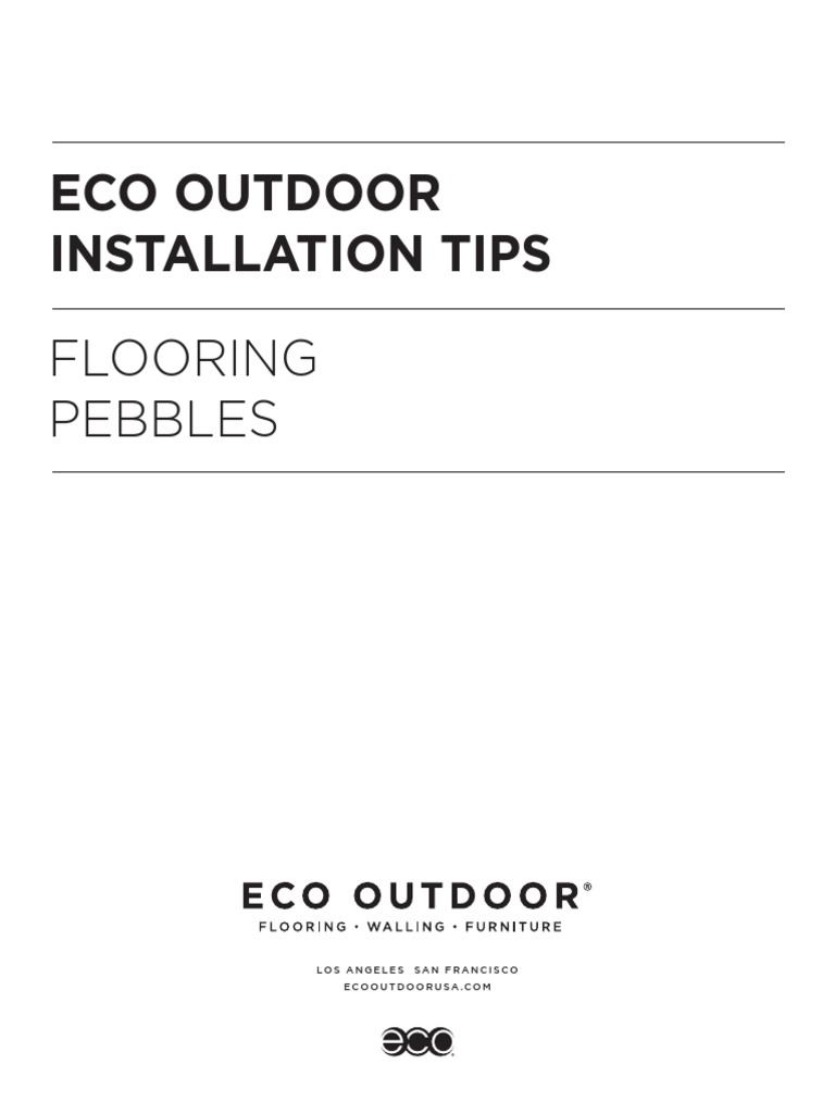 Eco-Outdoor FL Pebbles Installation-Guidelines | PDF