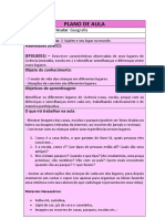 PLANO DE AULA GEOGRAFIA - 1º Ano Ens. Fundamental - BNCC