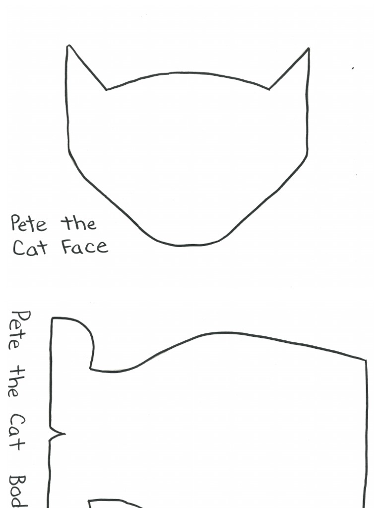 Pete The Cat 4 Groovy Buttons Craft Template | PDF for Free Printable Pete The Cat Printable Template