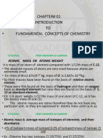 Unit 1 Fundamental Concepts of Chemistry