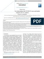 Physical Activity and Its Relationship With COVID-19 Cases and Deaths: Analysis of U.S. Counties