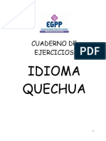 Cuaderno de Ejercicios Quechua 2022