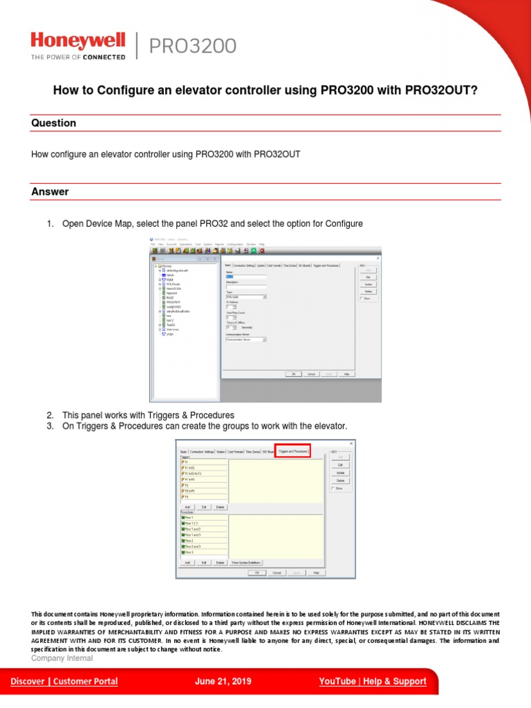 Configuring PRO3200 Elevator Control | PDF | Implied Warranty | Software