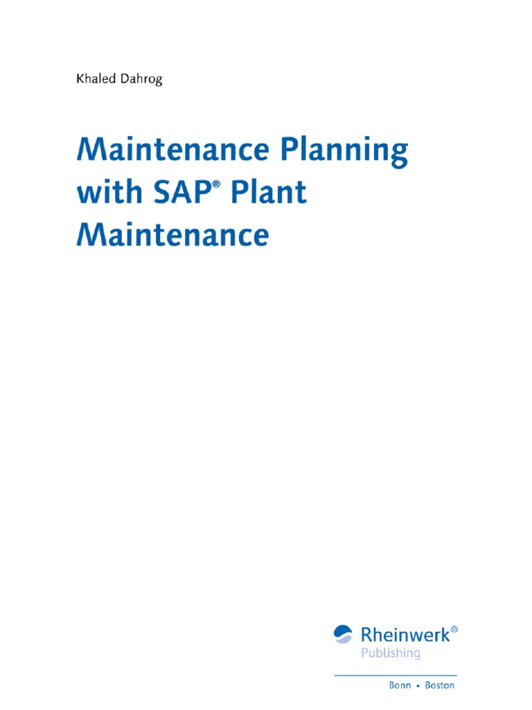 Maintenance Planning With SAP Plant Maintenance | PDF