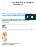 Health and Physical Assessment in Nursing 3rd Edition DAmico Test Bank Download