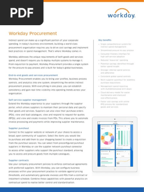 Datasheet Workday Procurement Uk