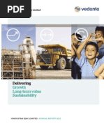 Annual Report for HZL