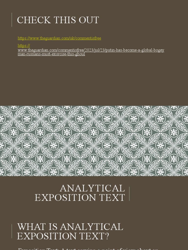 Understanding Analytical Exposition Text | PDF | Car | Public Transport