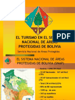 EL TURISMO EN EL SISTEMA NACIONAL DE ÁREAS PROTEGIDAS DE BOLIVIA. Servicio Nacional de Áreas Protegidas