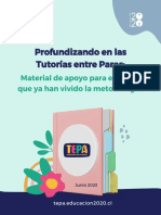 Profundizando en Las Tutorías Entre Pares: Material de Apoyo para Escuelas Que Ya Han Vivido La Metodología.