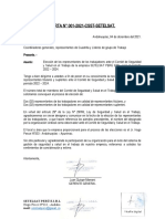 Carta de Convocatoria para La Eleccion de Representante de Los Trabajadores